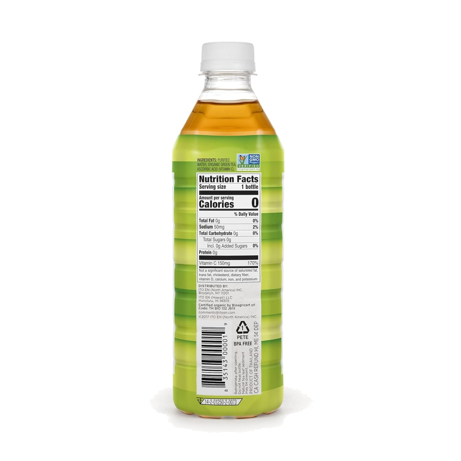Antioxidant Green Tea, Sugar Free, 16.9 oz (12 Pack)