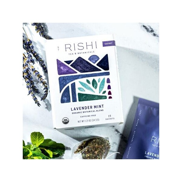 Rishi Tea Lavender Mint Tea – 15 sachets (Pack of 2)