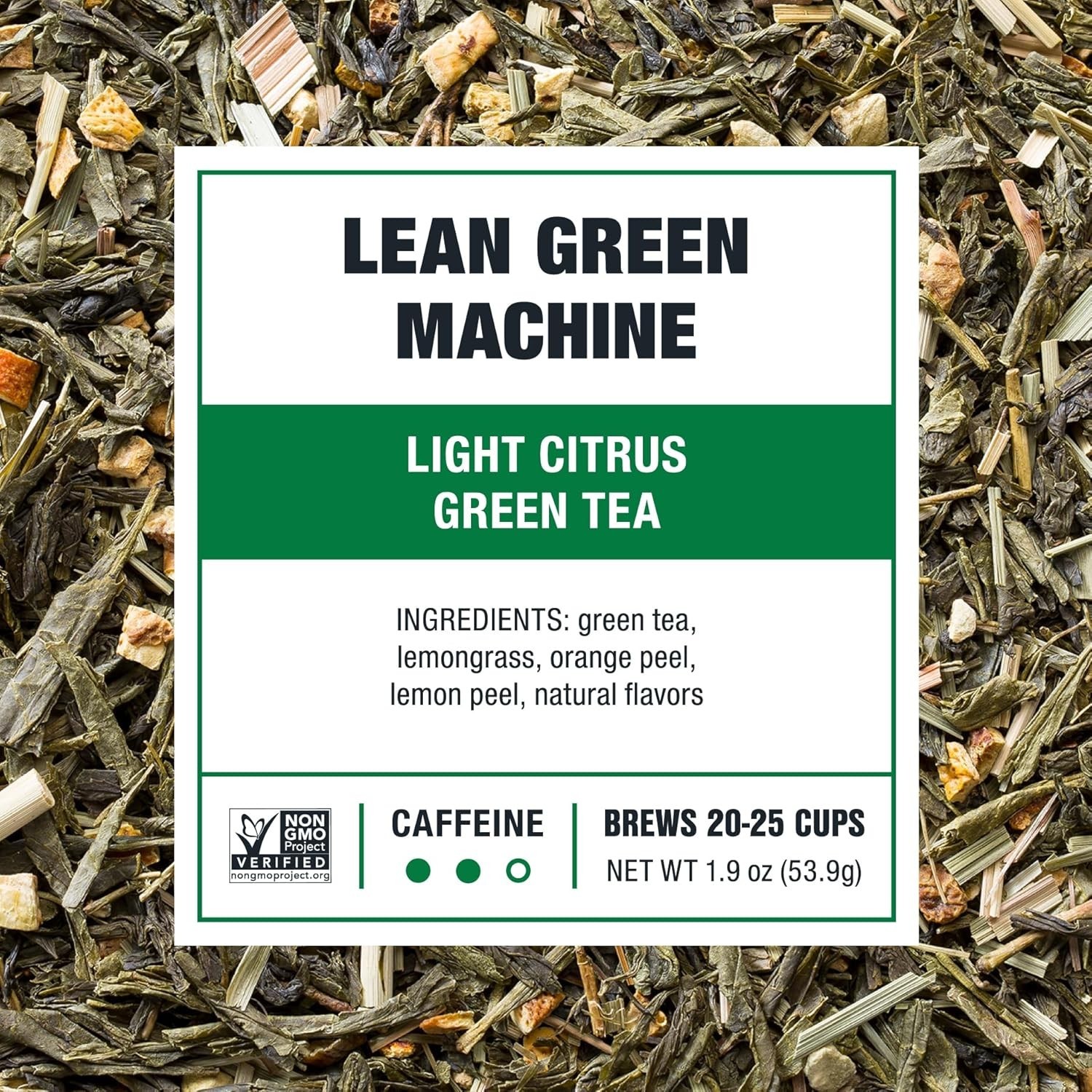 Lean Green Machine, Loose Leaf, Light Citrus Green, Blend, Medium Caffeinate…