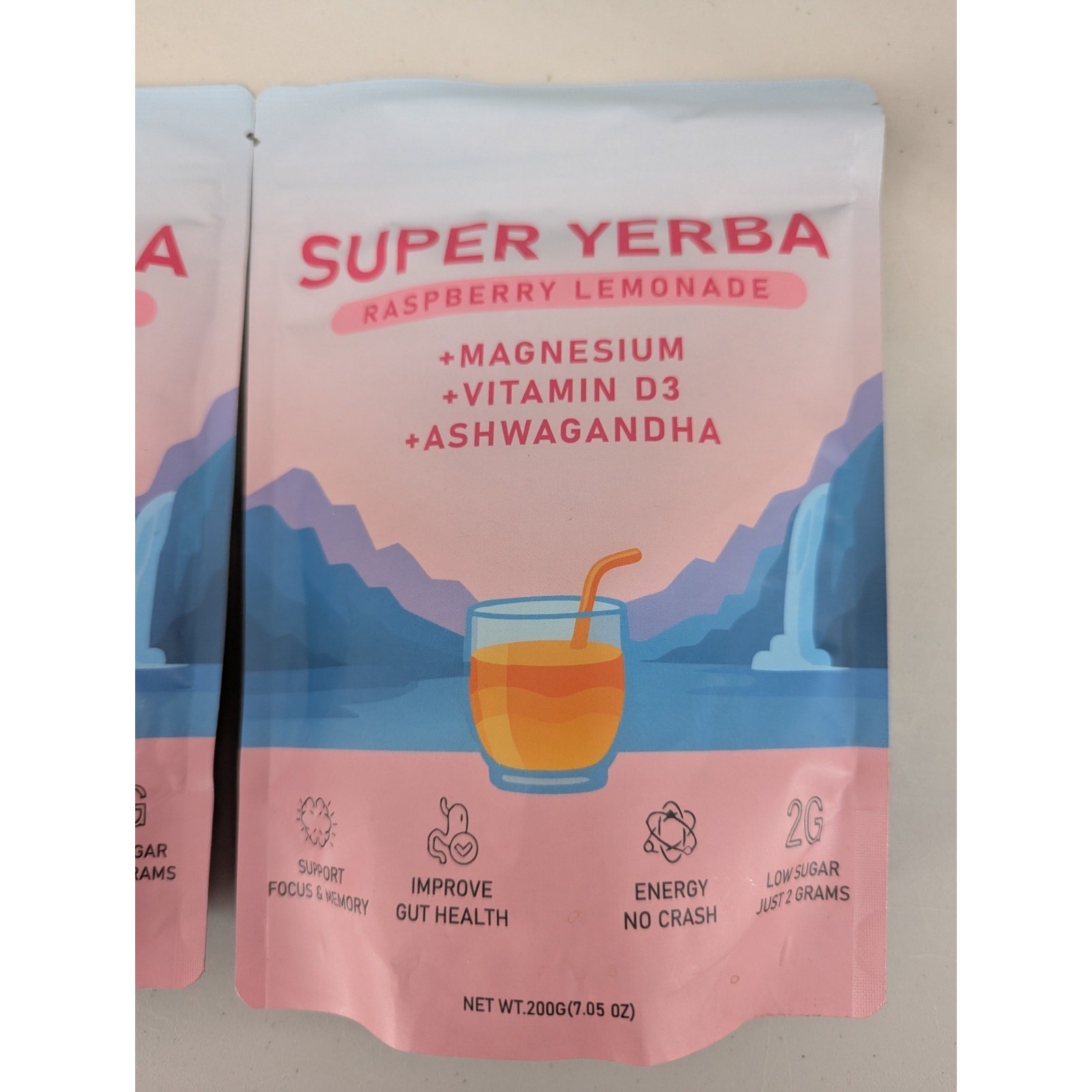 Zooone Super Yerba Instant Powder Raspberry Lemonade 20 Servings Each Exp 5/27