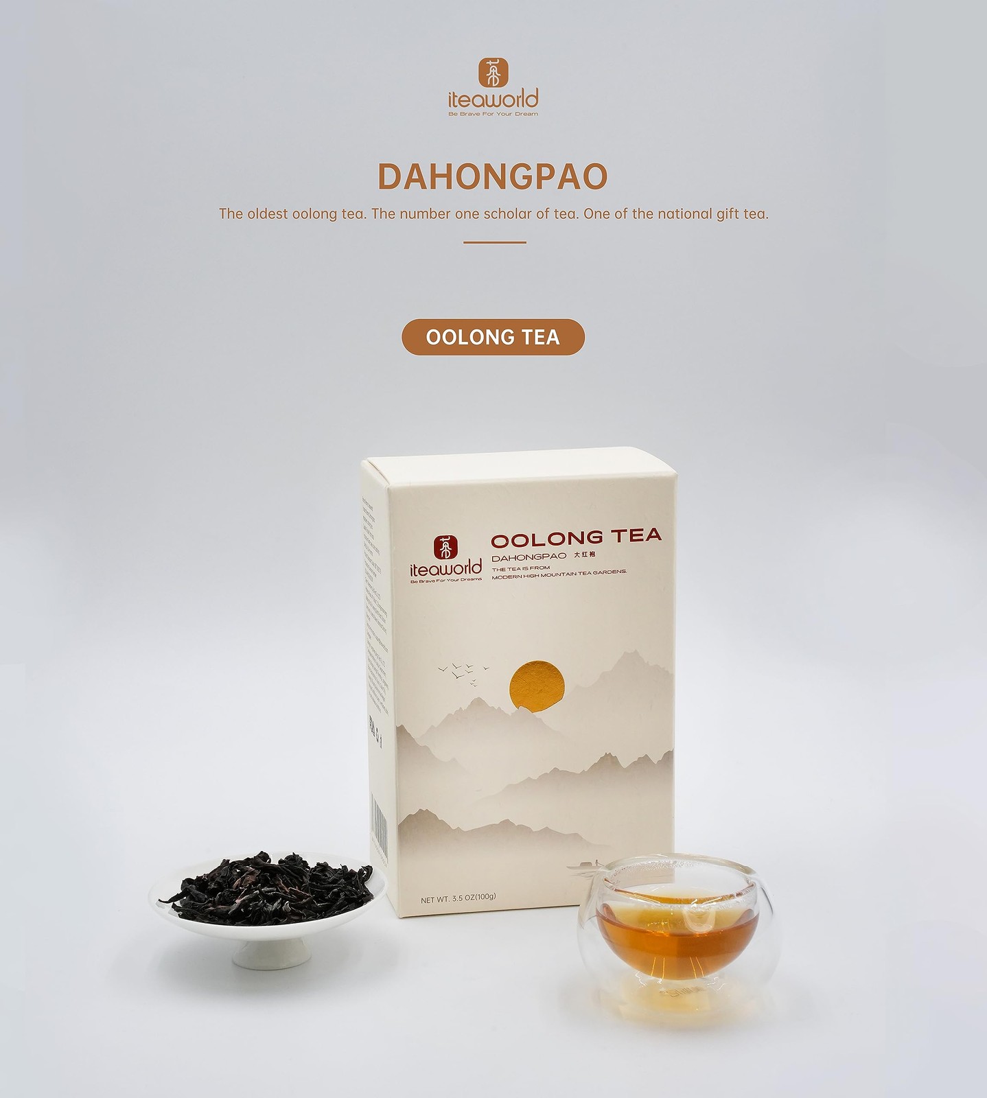 iTeaworld Da Hong Pao – Oolong Loose Leaf – Wuyi Rock Tea, Oolong Tea Loose L…