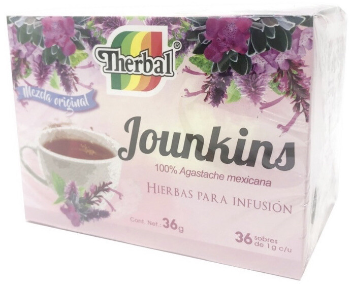 Te Jounkins 72 tea bags con hoja de cenizo y toronjil