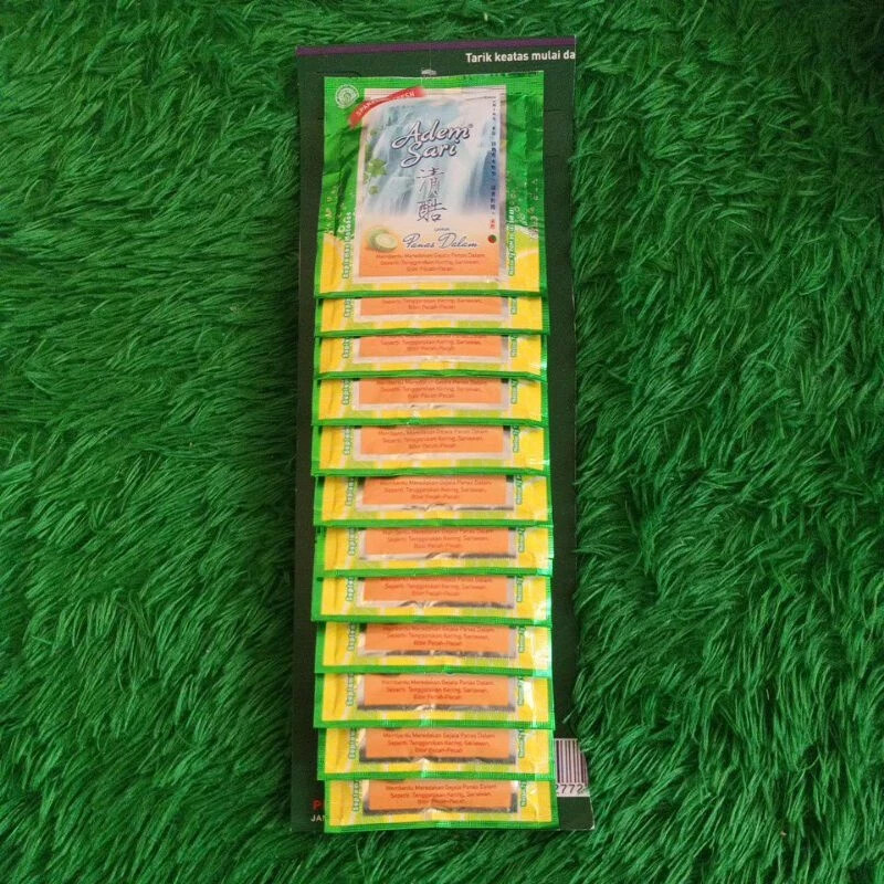 12 Pcs Adem Sari Herbal Lime Drink For Sore Throat, Mouth Ulcer & Bad Breath