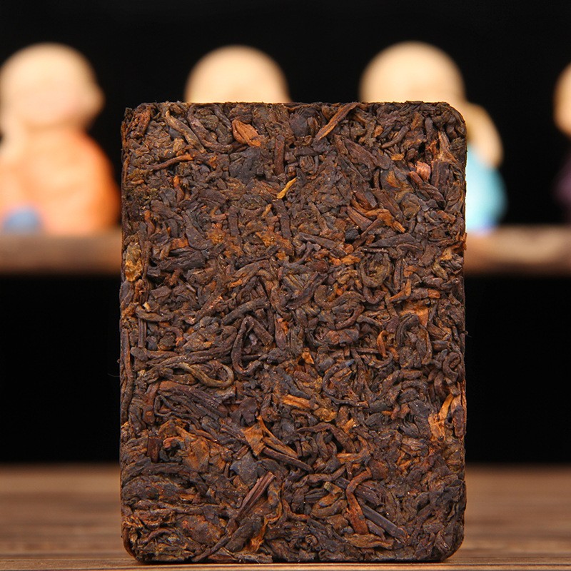 90g Yunnan Pu’er Tea 2015 Old Aged Ripe Tea Zhengshan Yiwu Old Tree Brick Tea