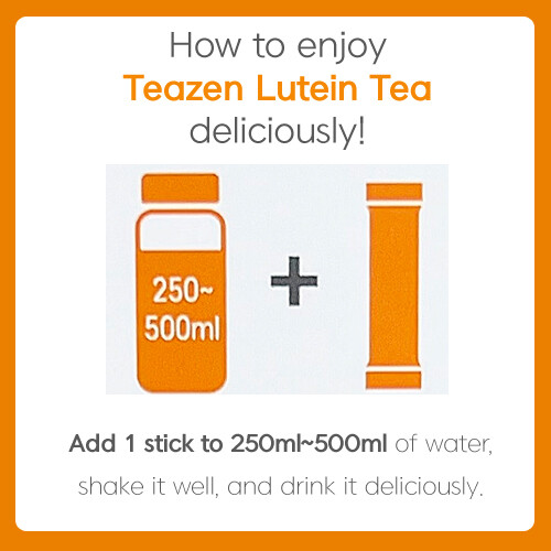TEAZEN Lutein Tea Powder 5g 10 Sticks 1Pack 2Packs 3Packs Marigold Bilberry