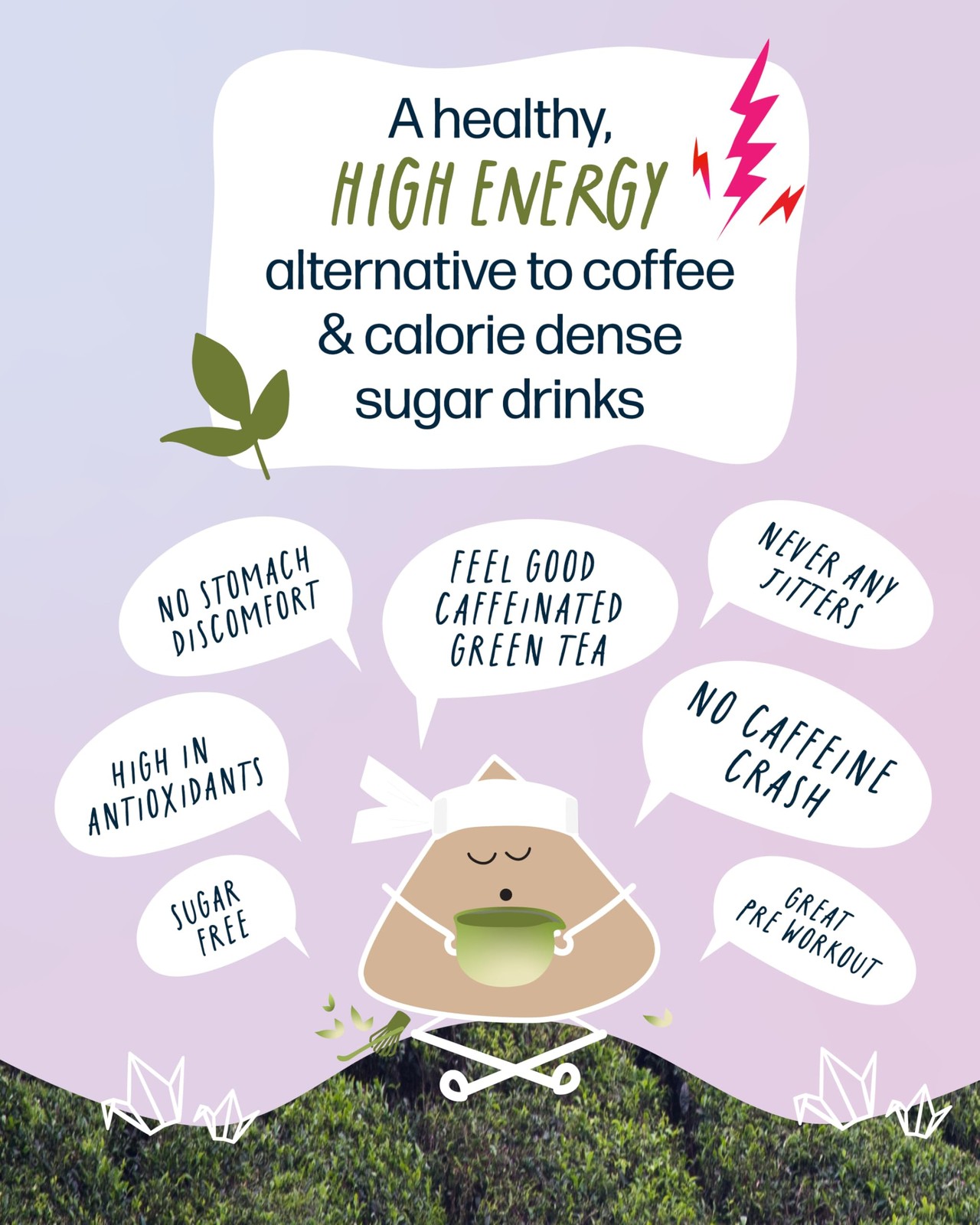 Kubo Japanese Matcha Tea Bags | Organic High Caffeine (140mg) Green Tea + Sen…