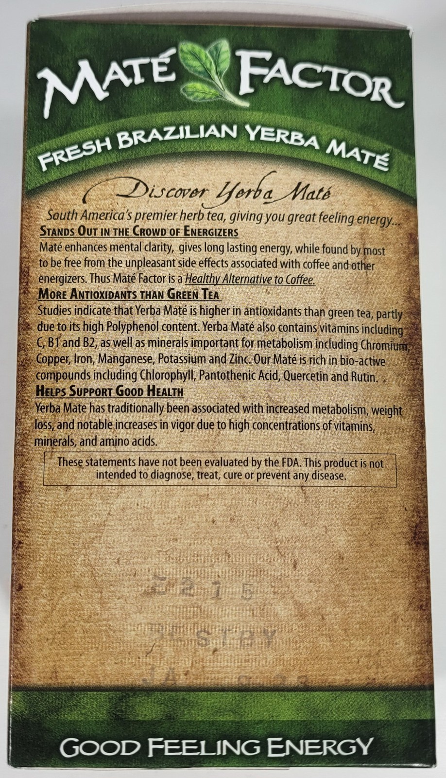 Two Boxes Organic Yerba Mate, Dark Roast, 24 Tea Bags Per Box, 2.476 oz (70 g)
