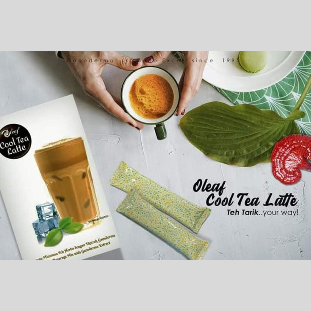 345g X 6 BOXES Gano Excel Oleaf Cool Tea Latte Ganoderma Lucidum FAST SHIPPING