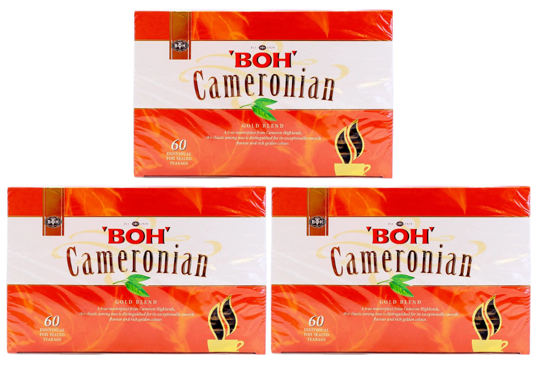 3 box BOH Cameronian Gold Blend Tea – 60 Foil-Sealed Teabags