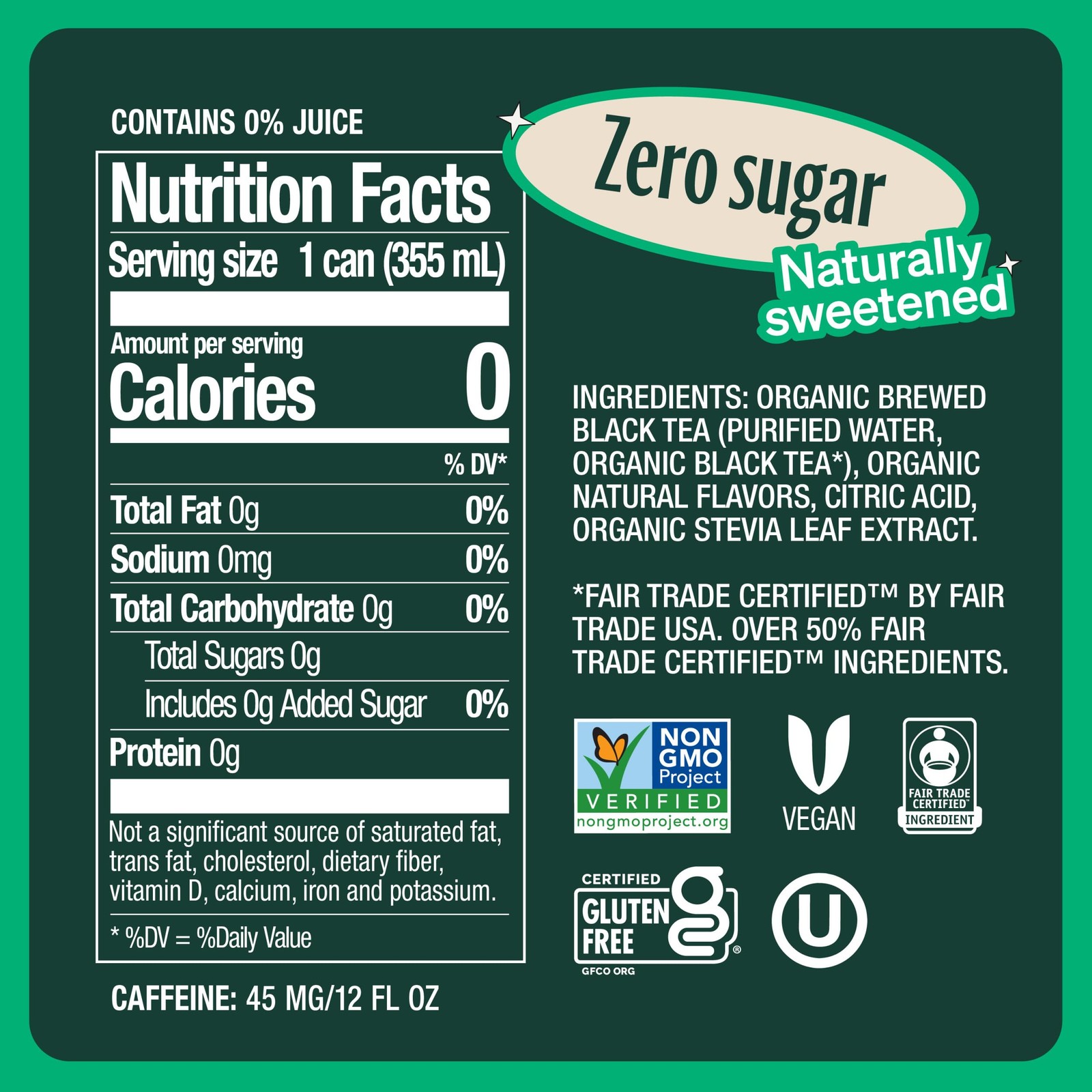 Zevia Zero Sugar Tea, Earl Grey Tea Blood Orange, 12 oz Cans 12-Pack – Natura…