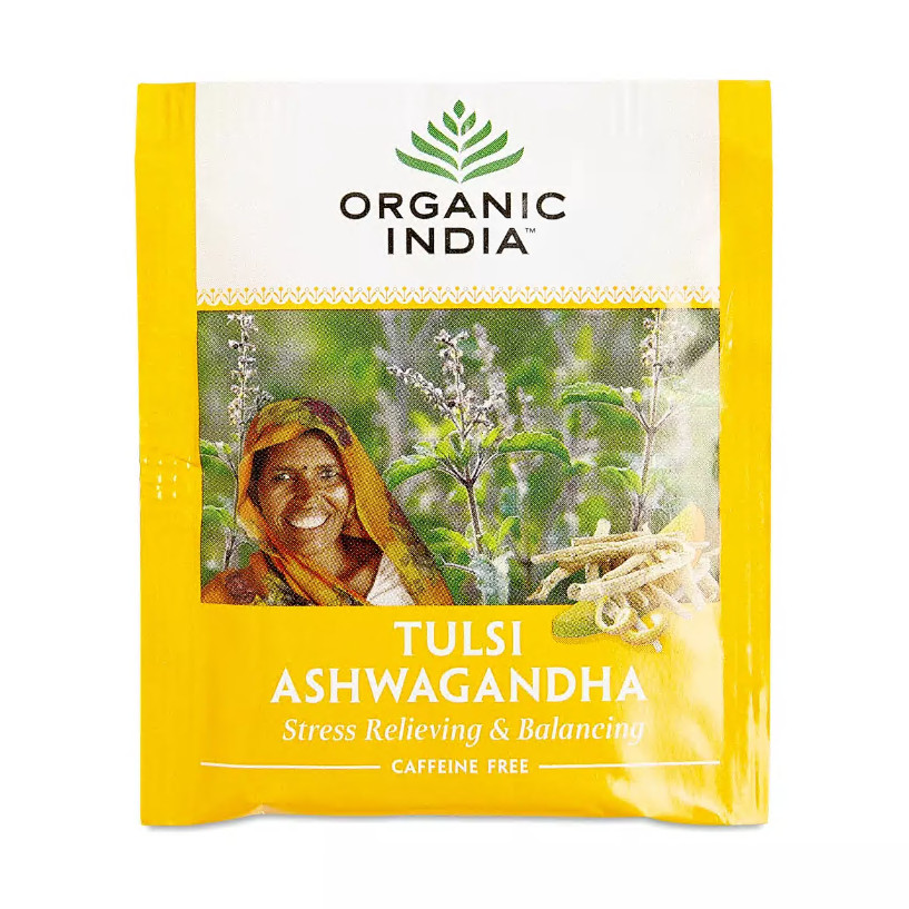 Organic India Tulsi Ashwagandha Tea 18 count (pack of 3)