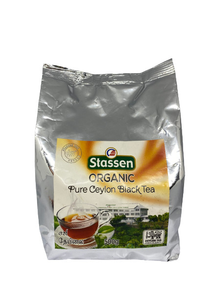 Stassen Organic Pure Ceylon Black Tea 500g Natural Herbal Drink Premium Quality