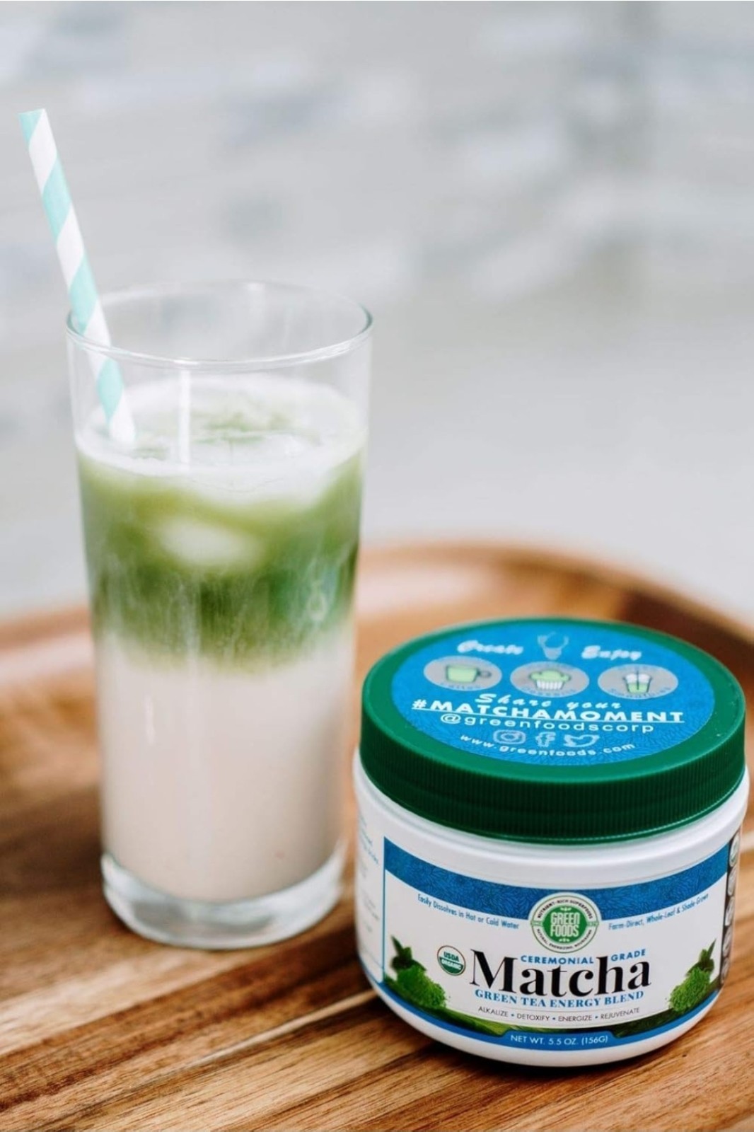 Green Foods Organic Ceremonial Grade Matcha Green Tea fJapan 5.5oz