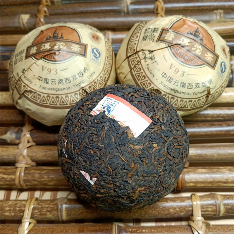 TAETEA V93 Pu’er * 2009 Menghai Dayi Tea Tuocha Ripe Puer Pu-erh Tuo Cha AAAAA