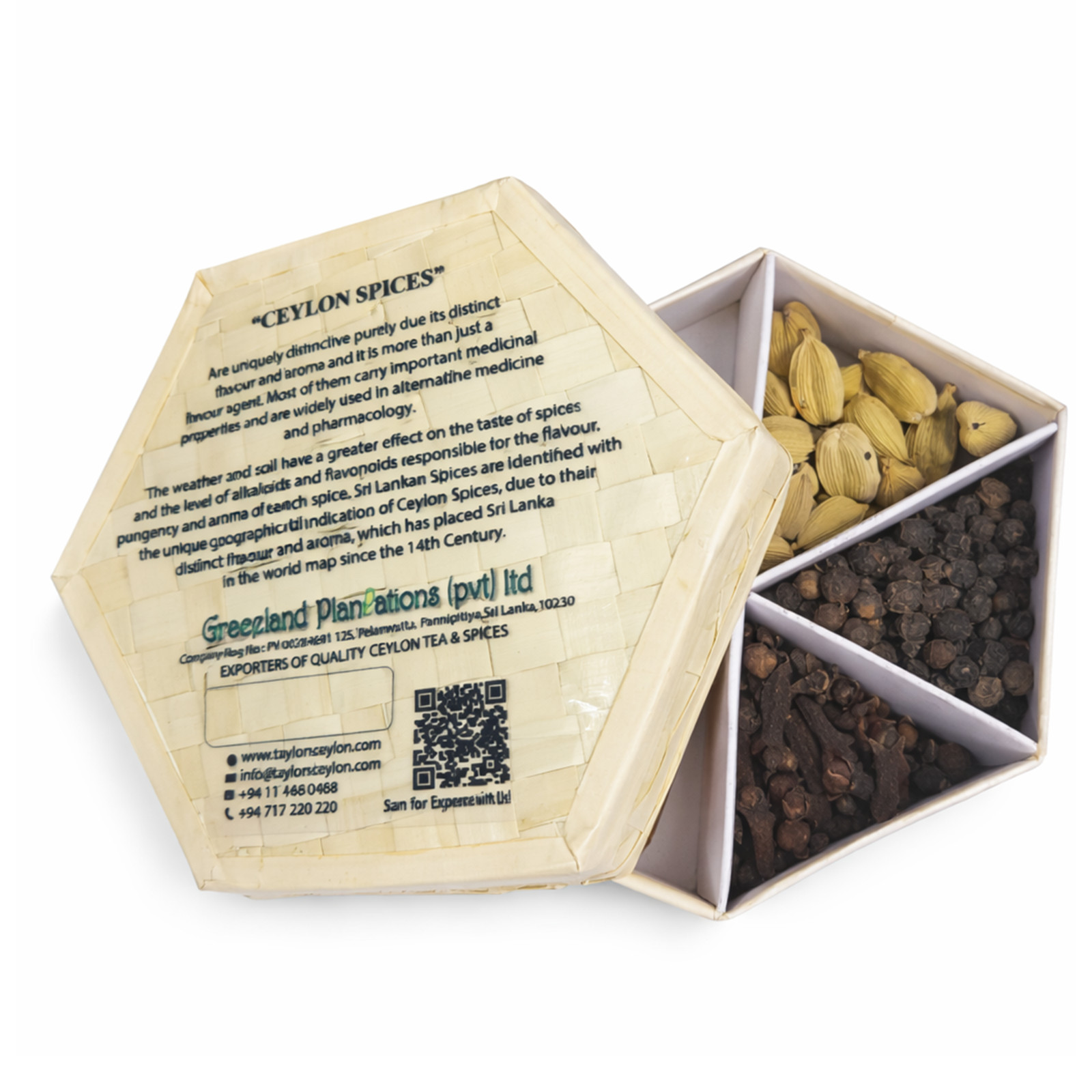 Ceylon Black Tea & Spice Kit DIY Masala Chai Gift Set 2 Handwoven Boxes