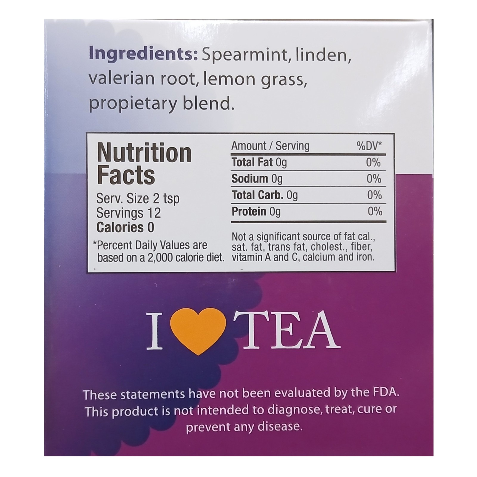 Mother Earth Sleep Tea Blend -Sleep Support- Caffeine Free 48 Tea Bags