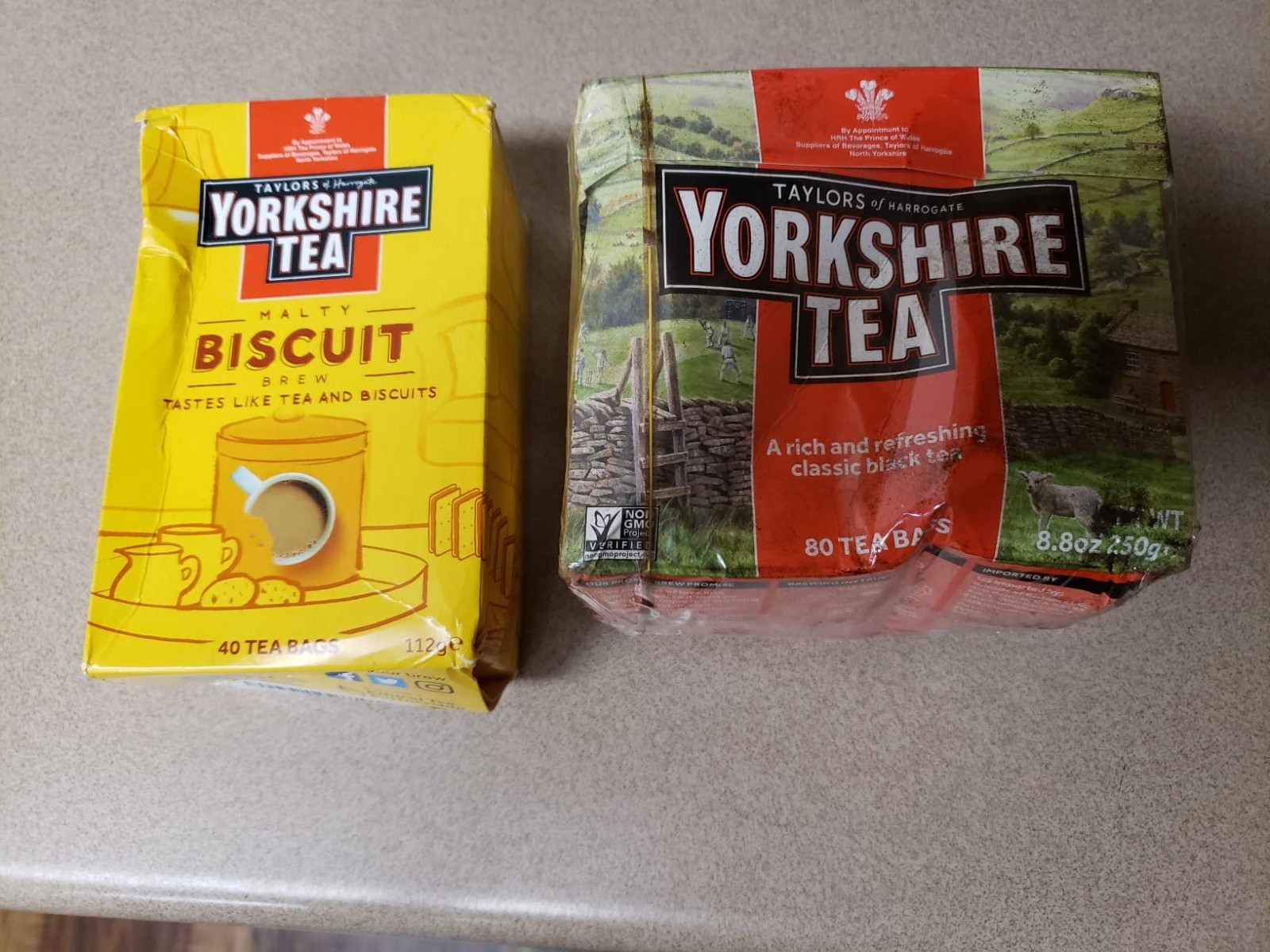 Yorkshire’s Malty Biscuit Brew – Plant-Based Black Tea, Caffeine Boost, 40 Count