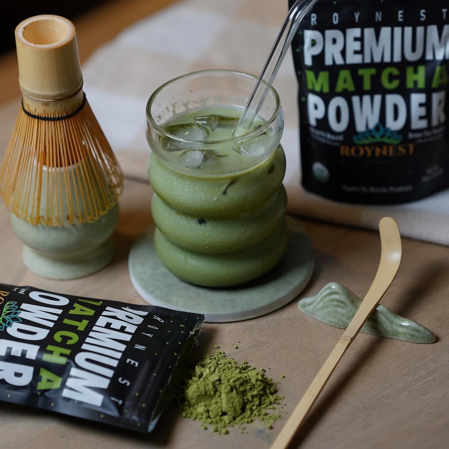 Matcha USDA 100% OrgaNico Te Verde En Polvo 1 Oz Para Adelgazar Rapido Sin BPA Y