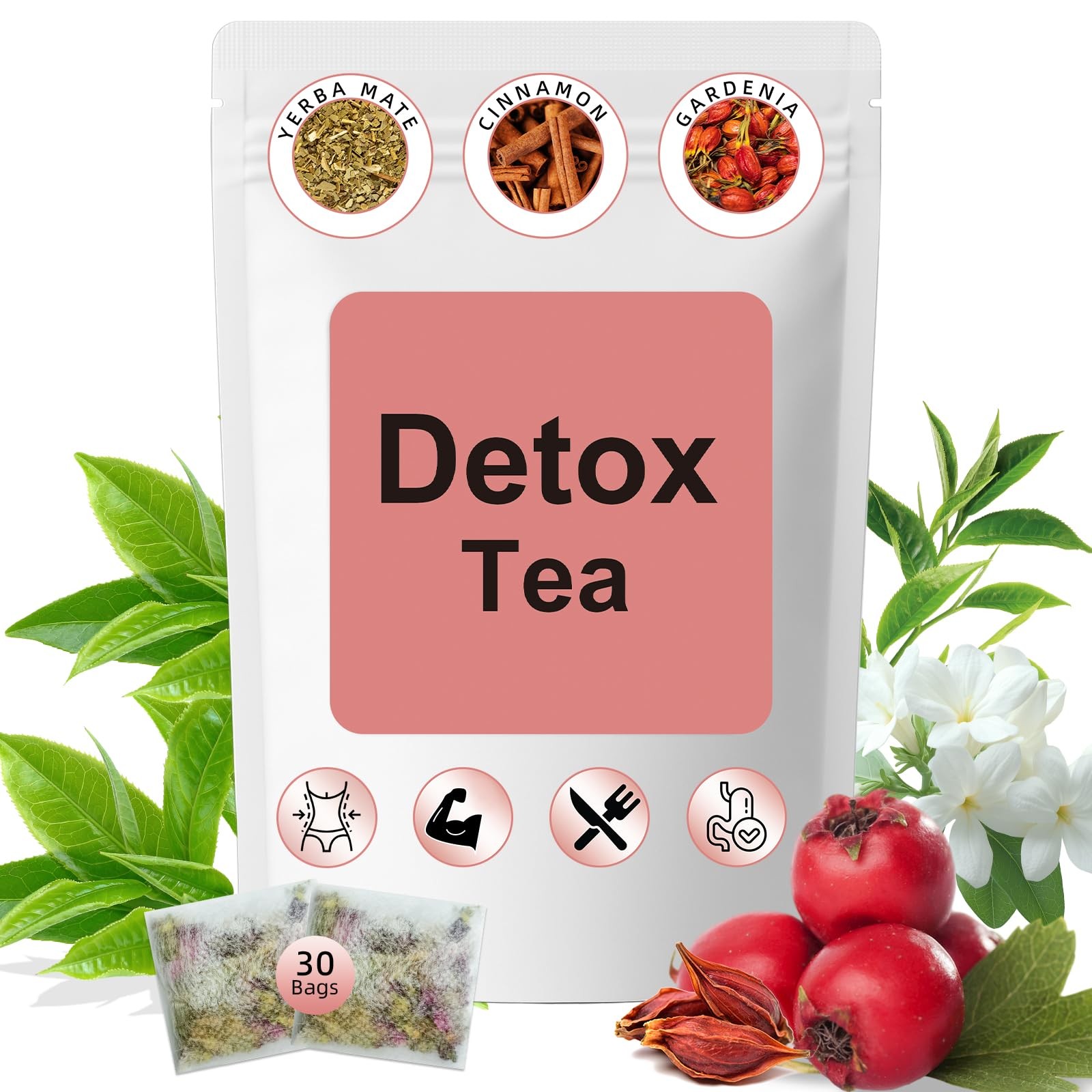 Detox Tea，7 Carefully Selected Plant-Based Ingredients to Complement Balanced…