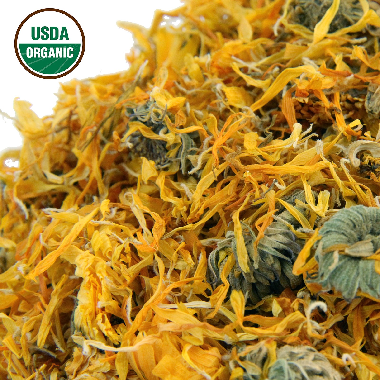 Calendula Tea 1LB (16Oz) 100% CERTIFIED Organic Whole Flower Herbal Tea (Cale…
