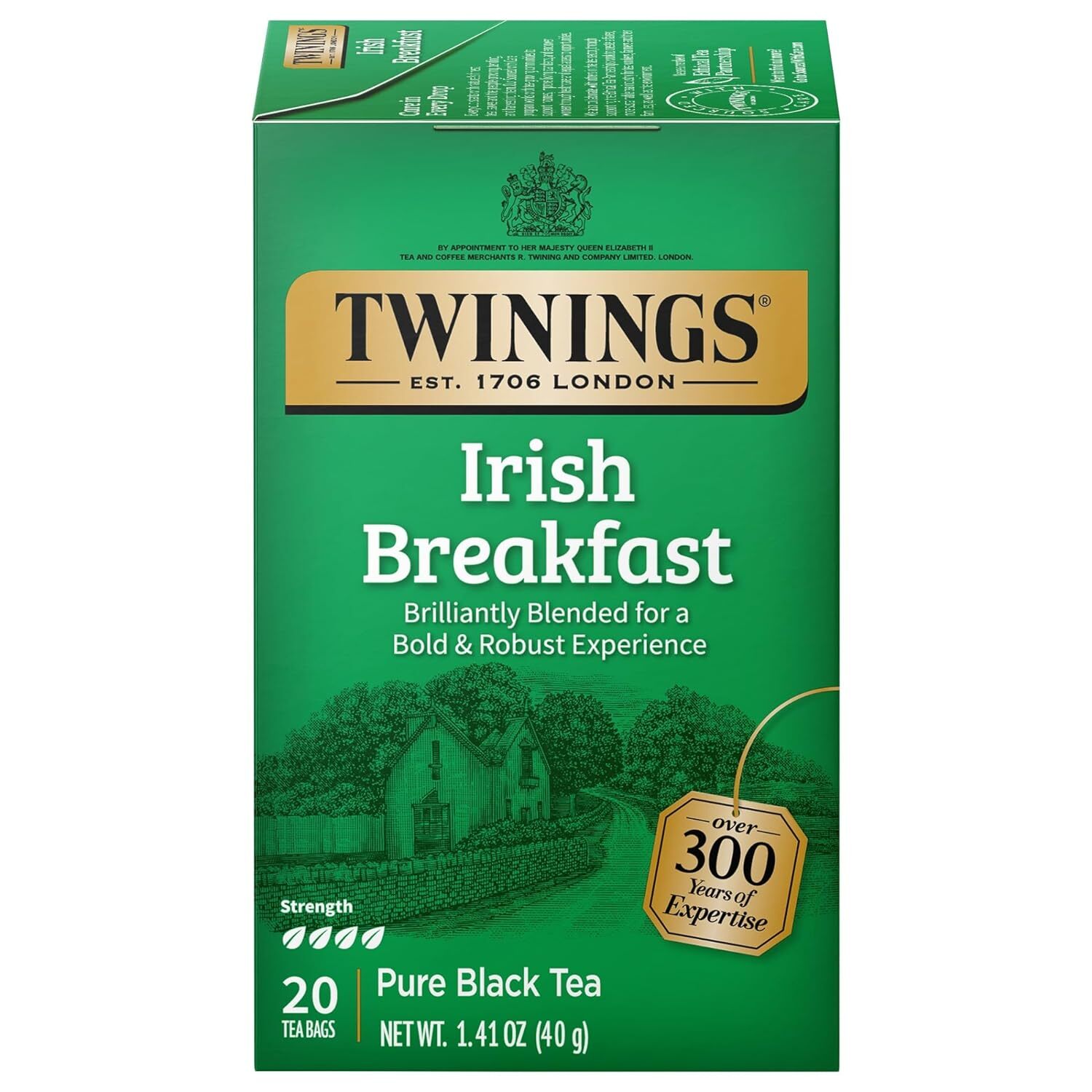 Twinings Irish Breakfast Pure Black Tea – 20 count