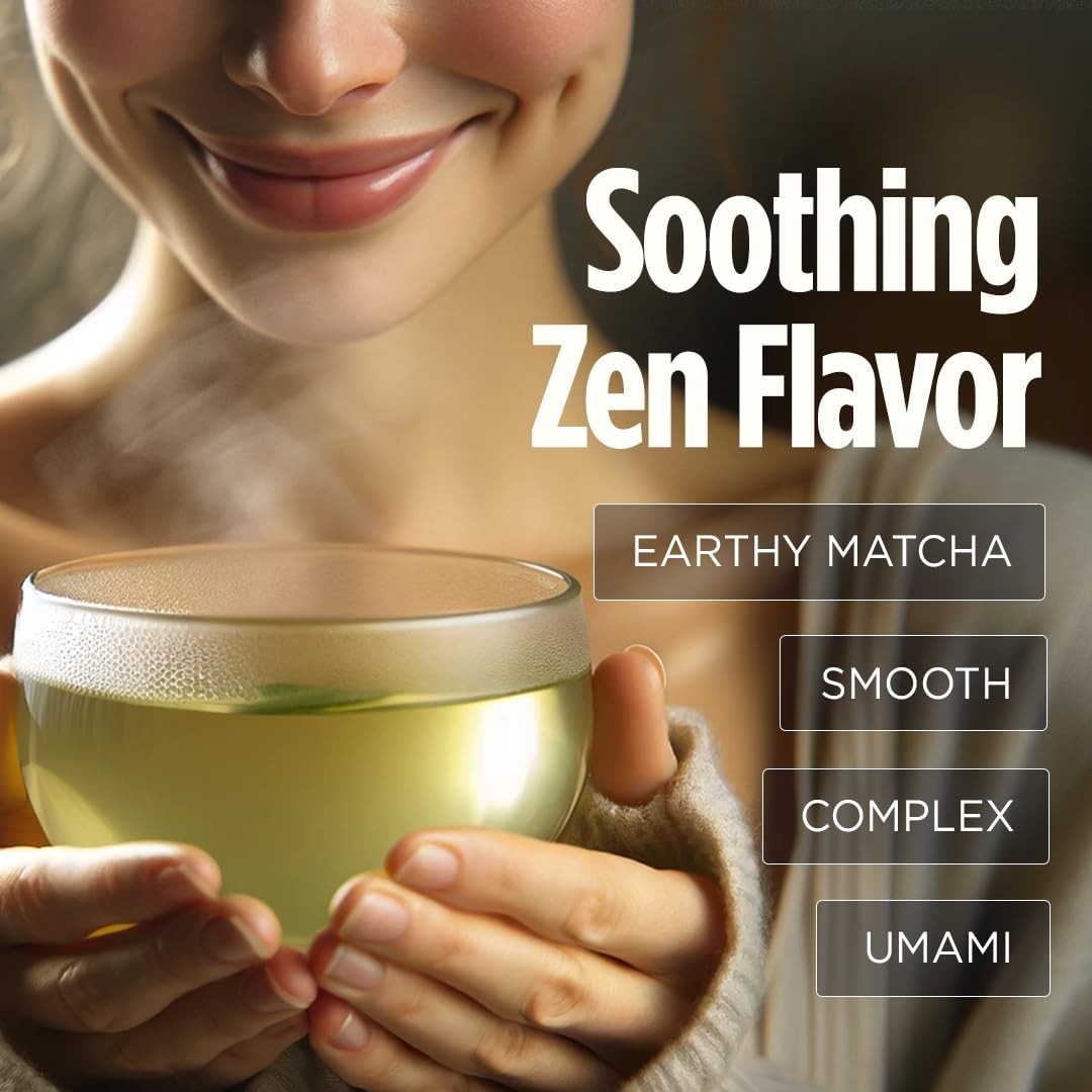 Green Tea Instant Packets, Enhance Energy & Detox with Matcha, Moringa, B Vit…