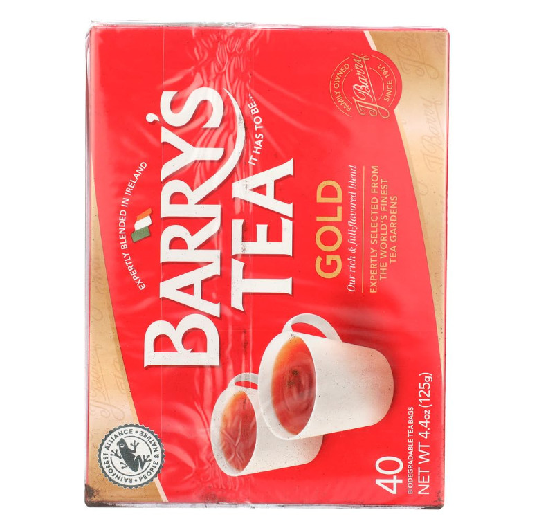 Barrys Tea Gold 40 Bags 125g (4.4oz) by Barry’s Tea (1 Pack)