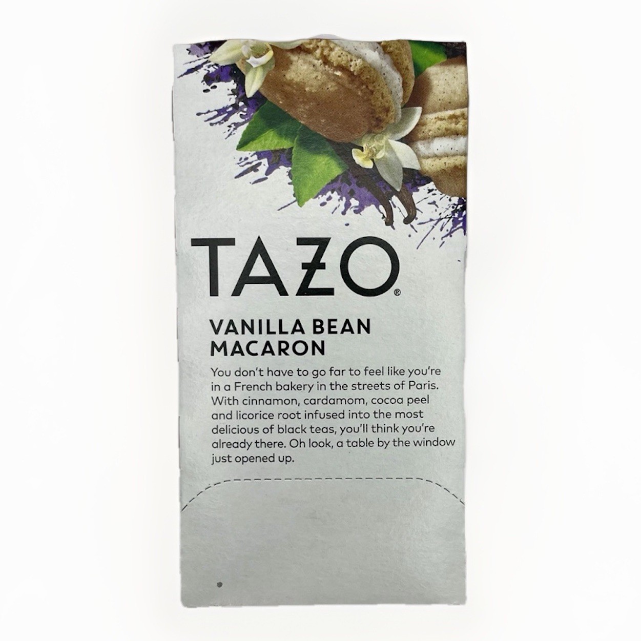 6x Tazo VANILLA BEAN MACARON- 15 Tea Bag Each(Pack of 6)