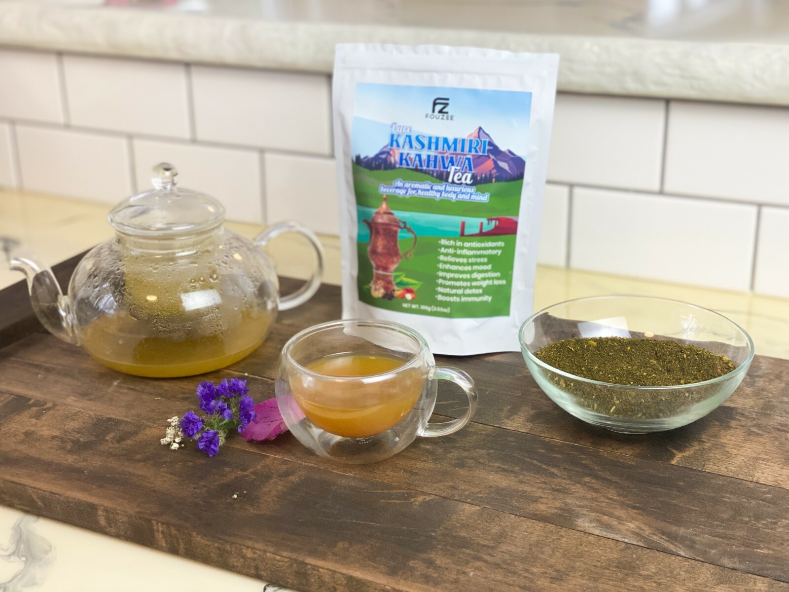 Fouzee Pure Kashmiri Kahwa Tea (Ground) 100g (3.53oz)