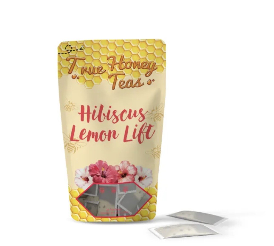 Hibiscus Lemon Lift Tea With Honey And Sugar Cane Crystals – 12 Tea Bags