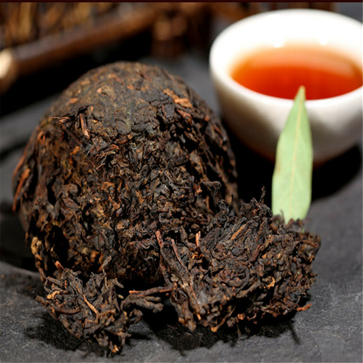 5pcs Black Pu-erh Tea Top Grade Yunnan Original Puer Red Tea Pu’er Tuo Cha 500g