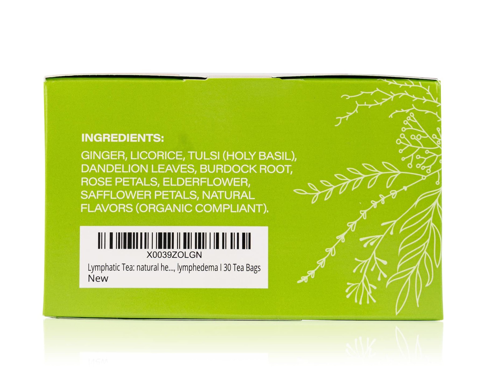 Bruizex Lymphatic Natural Herbal Tea, Lymphatic Drainage, Ginger Blend for Ly…