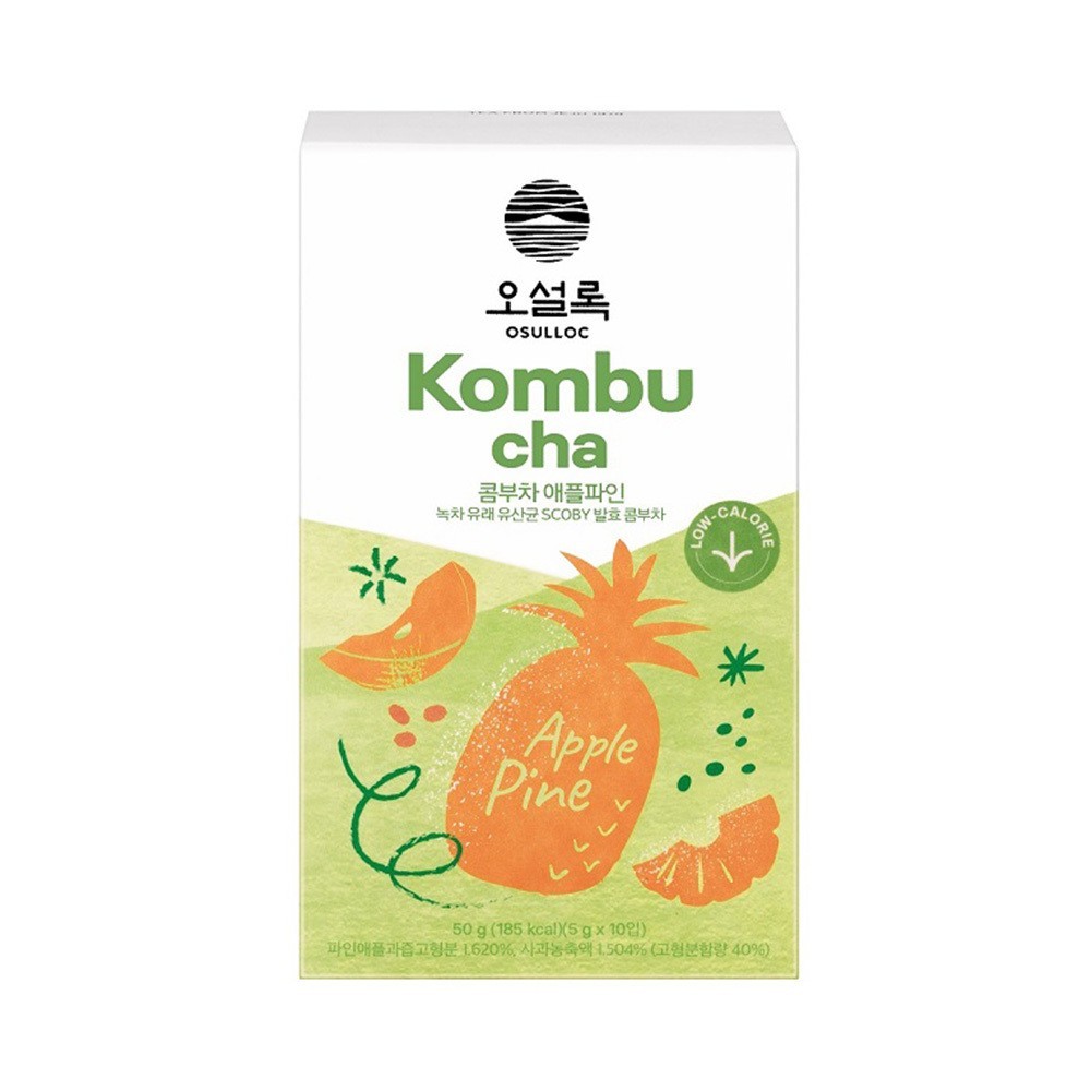 Osulloc Kombucha Apple Pine Korean Tea Healthy Diet Drink 5g x 10 Sticks