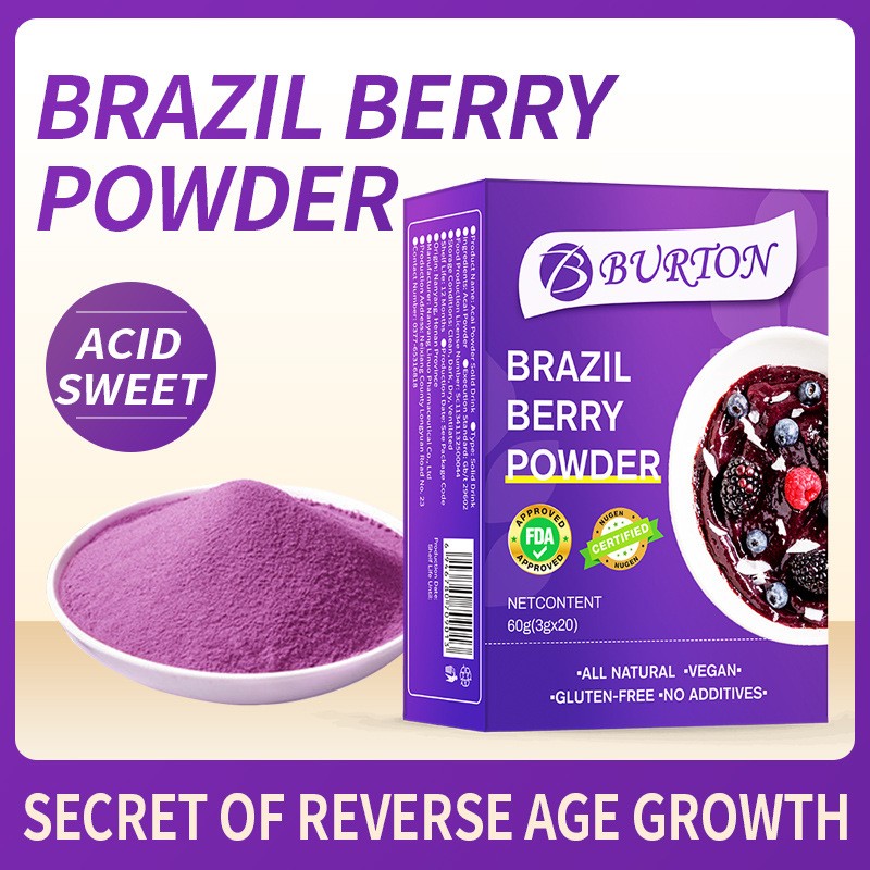 Acai Berry Powder Juice Dietary Supplement Brighten Skin Antioxidant 20 Sachets