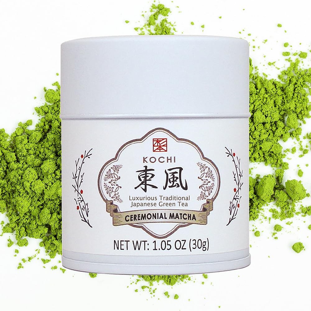 SUGIMOTO TEA Matcha Ceremonial Grade Japanese Matcha Powder KOCHI 1.05 oz 30 g
