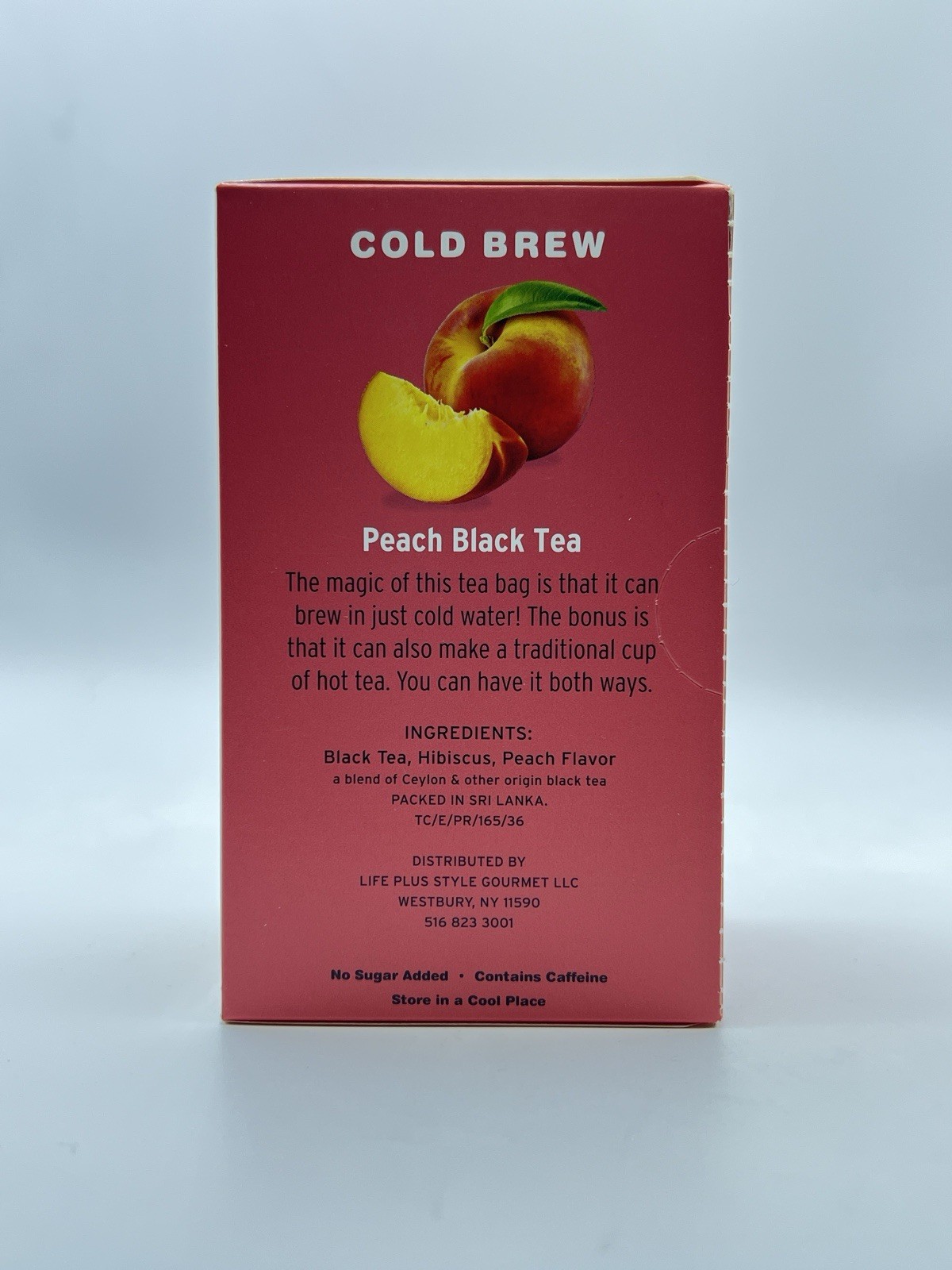 2 PK – Tea Crntral Cold Brew Tea Peach 🍑 Black Tea 2/25 Bags