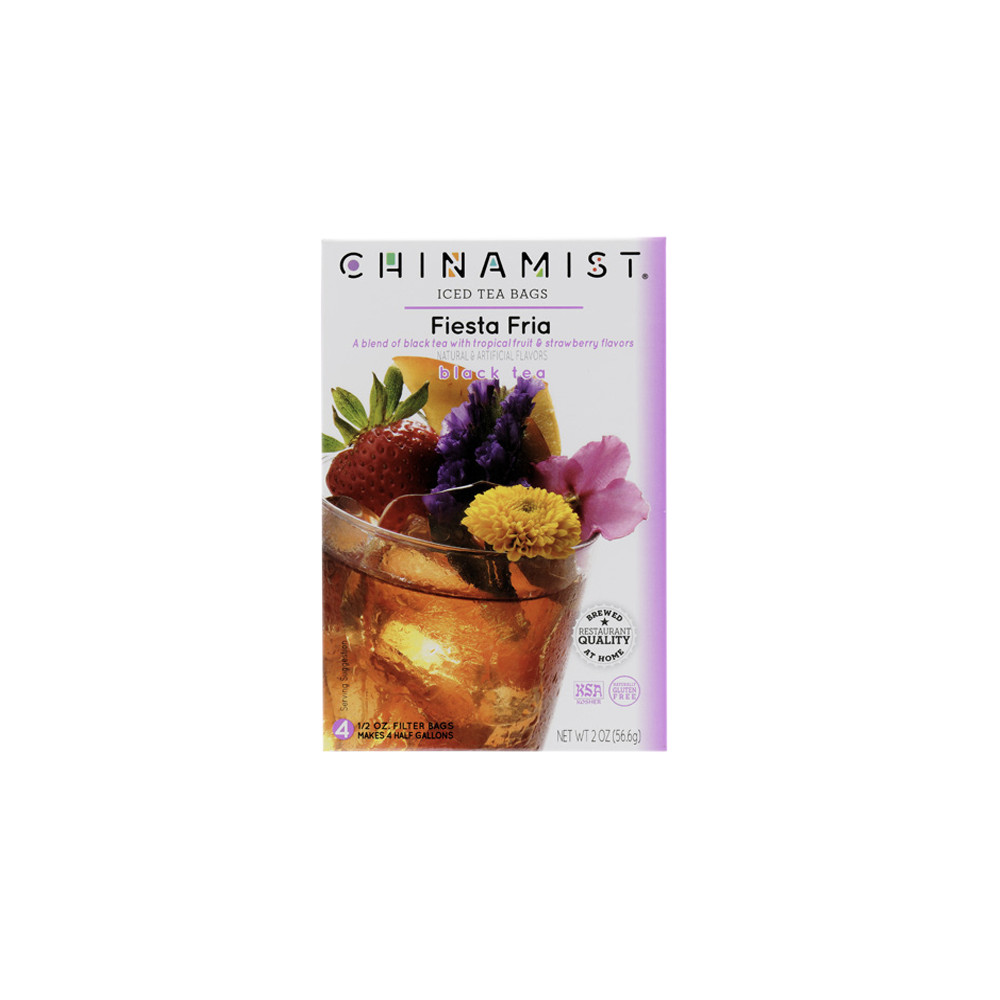 China Mist Fiesta Fria Iced Tea Bags, 4-Count Box, 6-Pack