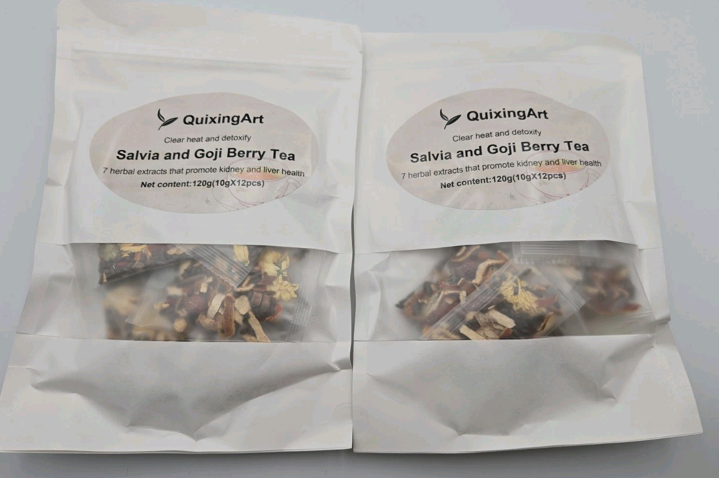 Dandelion Wolfberry Herbal Tea 2-Pack 240g 24 Bags Goji Berry FDA NEW