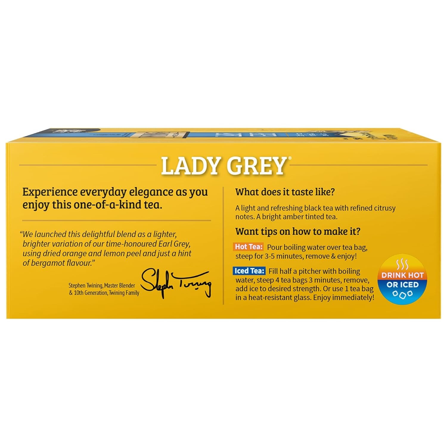 Twinings Lady Grey Black Tea Individually Wrapped Bags, 100 Count (Pack of 1)