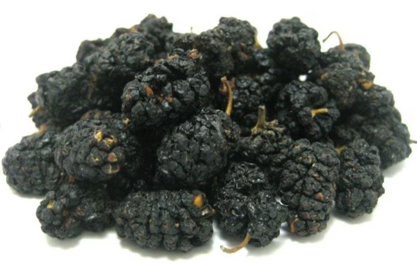 President Dried Black Mulberries 10oz Fruit Tea Sun-dried Mulberries Snack Vegan