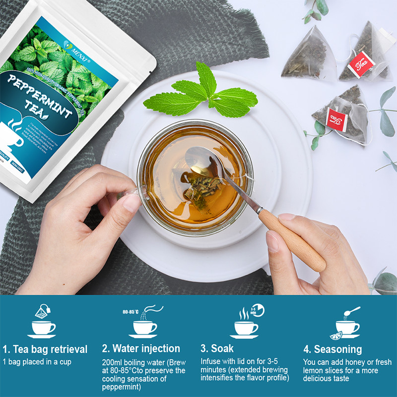 Organic Peppermint Tea – Caffeine Free, Peppermint Leaves Organic Dried Cut