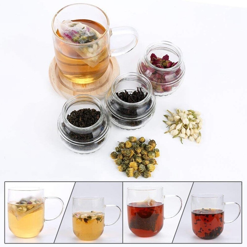 Non-woven Tea Filter Herb Loose Paper Empty Teabags Disposable Bag String LOT