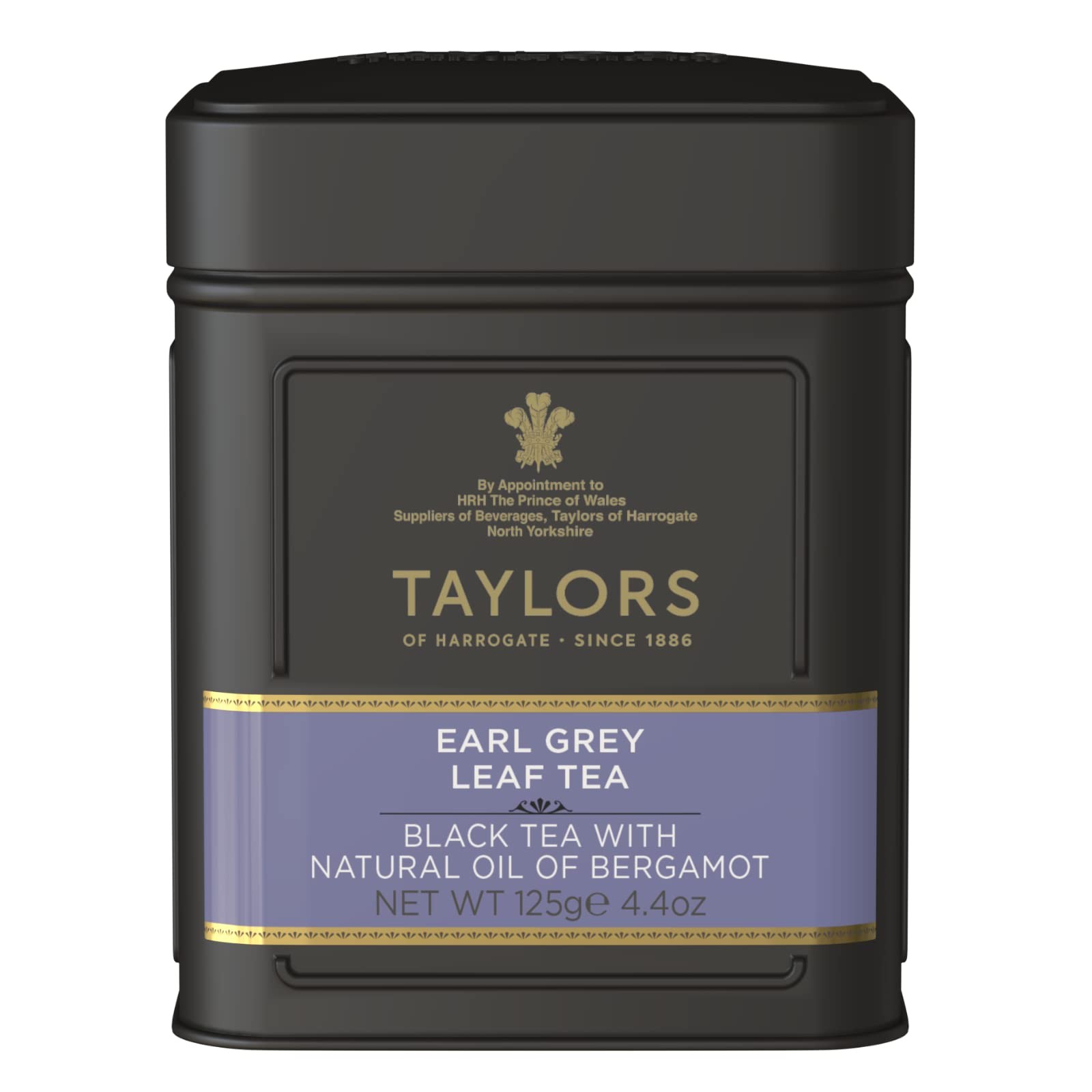 Earl Grey, Loose Leaf, 4.41 Ounce Tin Caddy Pack of 1, Fragrant, Delicate & L…