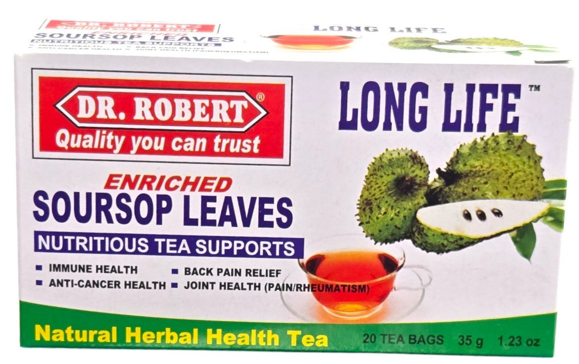 Soursop Leaves Tea Bags 20ct Natural Herbal Health Hojas de Guanabana 2-pack