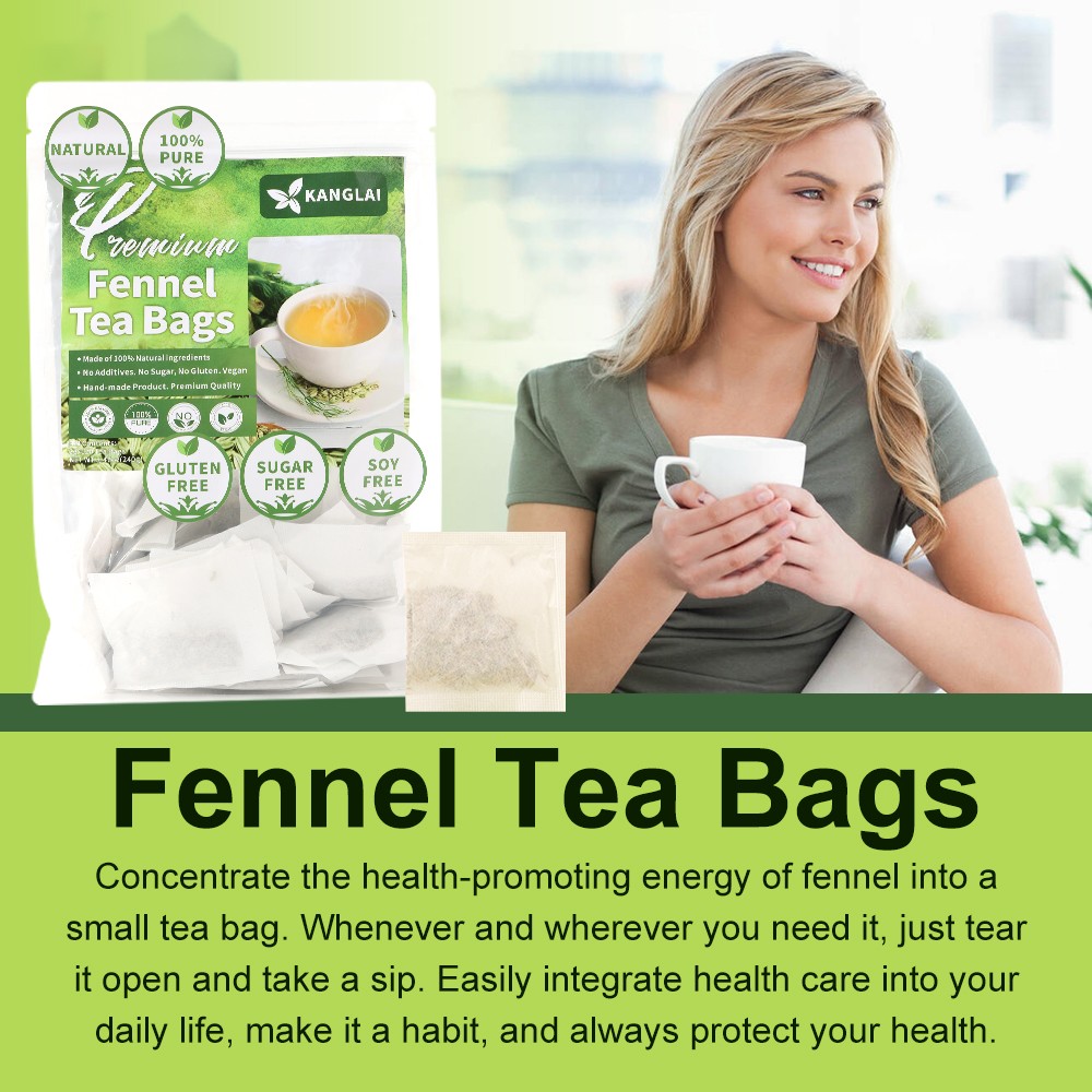 Premium Fennel Tea Bags, 120 Tea Bags. Made with natural whole fennel seeds