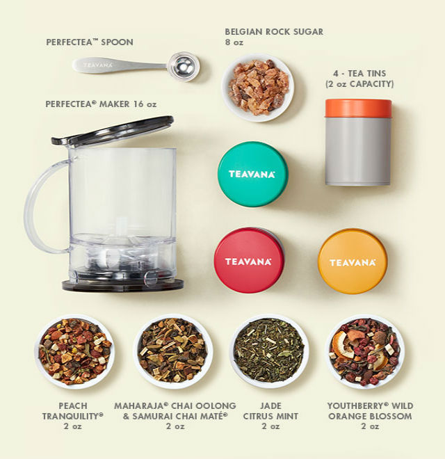 🎅 NEW! 🎄 HOLIDAY FACTORY TEAVANA STEEPING ARTISANAL PLATINUM MAHARAJA KIT🎄🎄