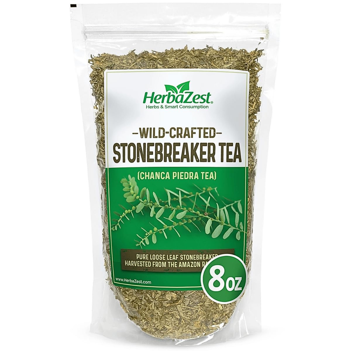 HerbaZest Chanca Piedra Tea (Stonebreaker/Stone Breaker) 8 Ounce (Pack of 1)