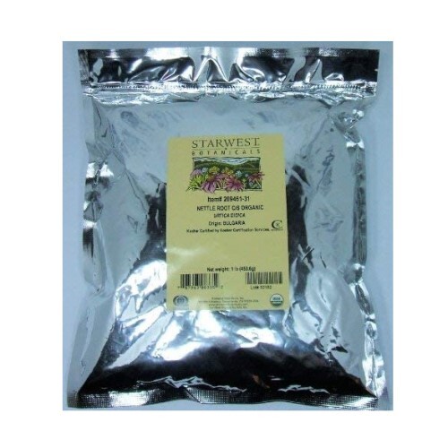 Starwest Nettle Root Organic Cut & Sifted 1 lb. Best by: 6/2028
