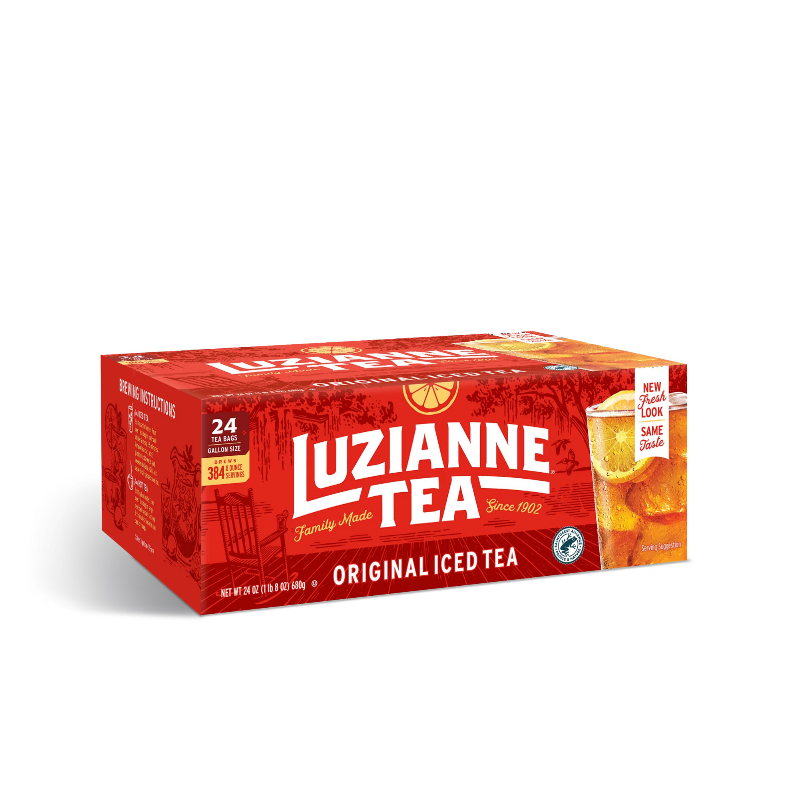Luzianne Black Iced Gallon Tea Bags, 24 Count