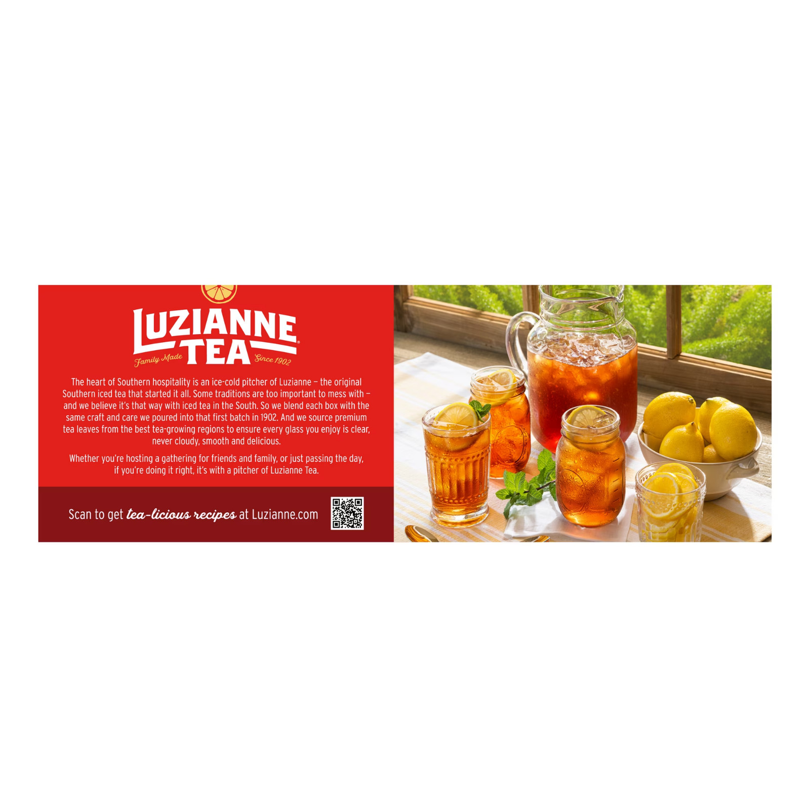 Luzianne Decaffeinated Black Iced Tea Bags, 48 Count FREE SHIPING ND FAST